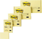 ▶  NOTAS ADHESIVAS 76X76 POST-IT 654 AMARILLO CAJA 12 UNIDADES